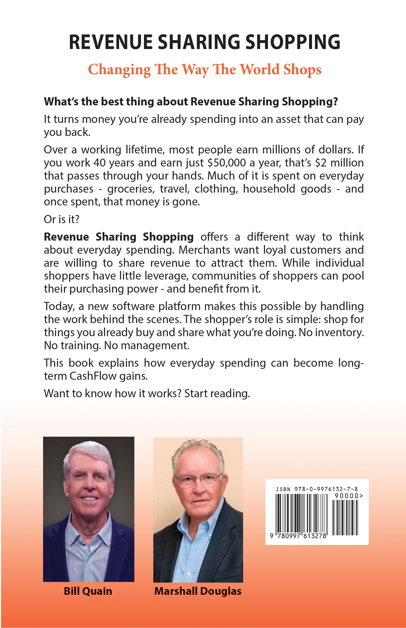 Print Book - Revenue Sharing Shopping: Turn Your Biggest CashFlow Drain Into a Legacy CashFlow Gain. Available as a single book, or in money saving 5-Book and 10-Book Bundles!